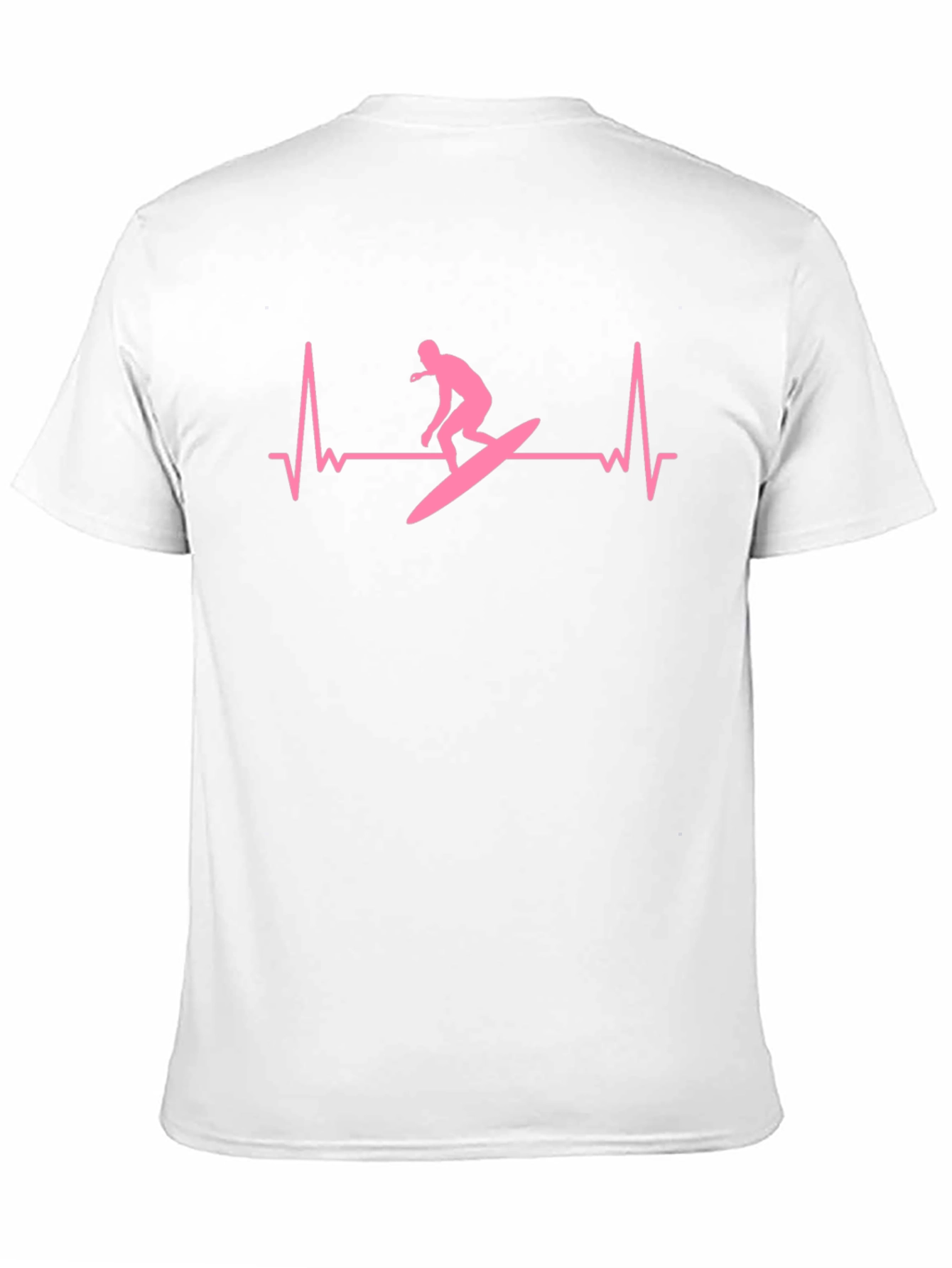 Surfer Heartbeat Graphic Tee - Black