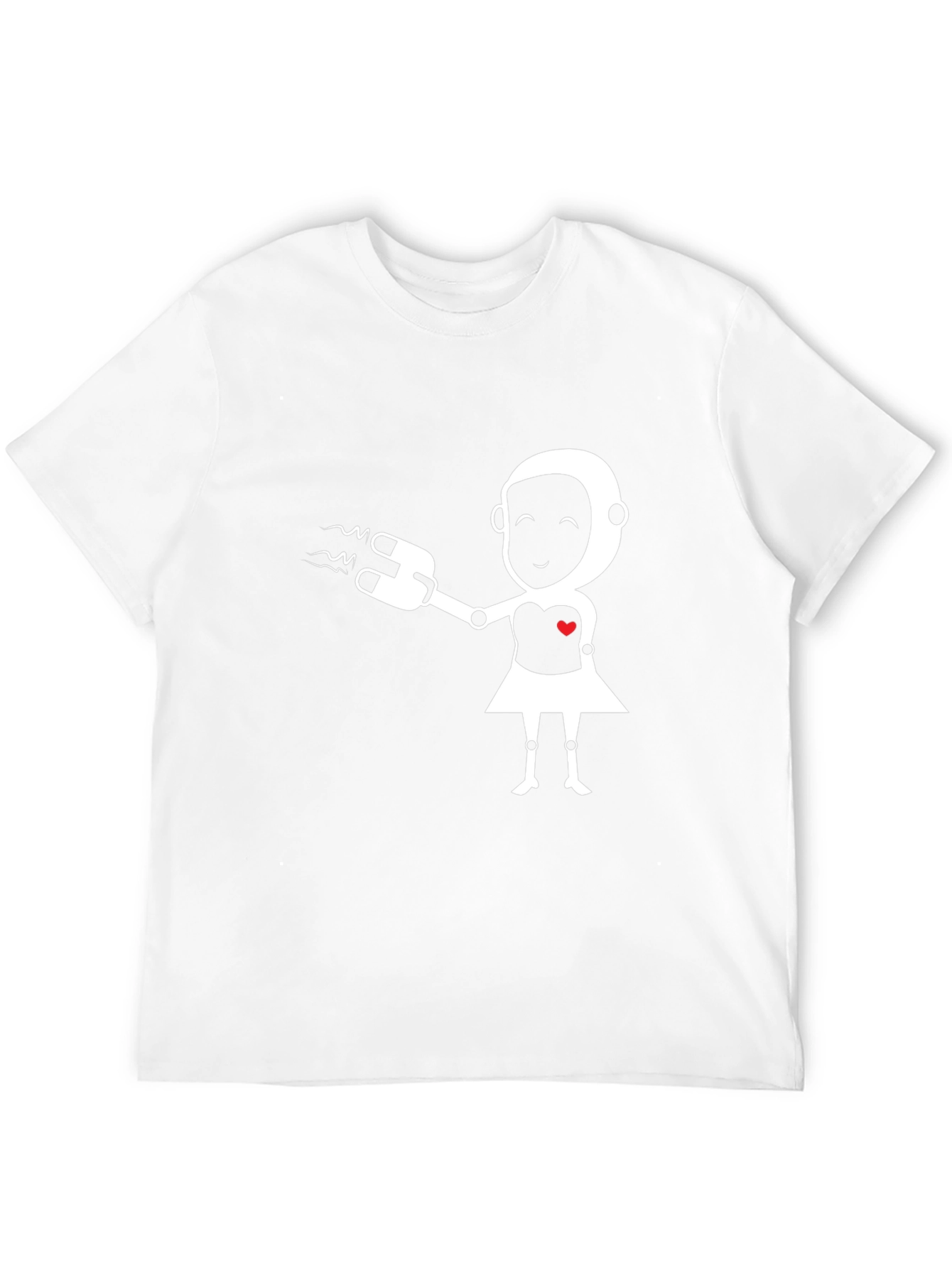 Robot Love Graphic Tee - Black T-Shirt