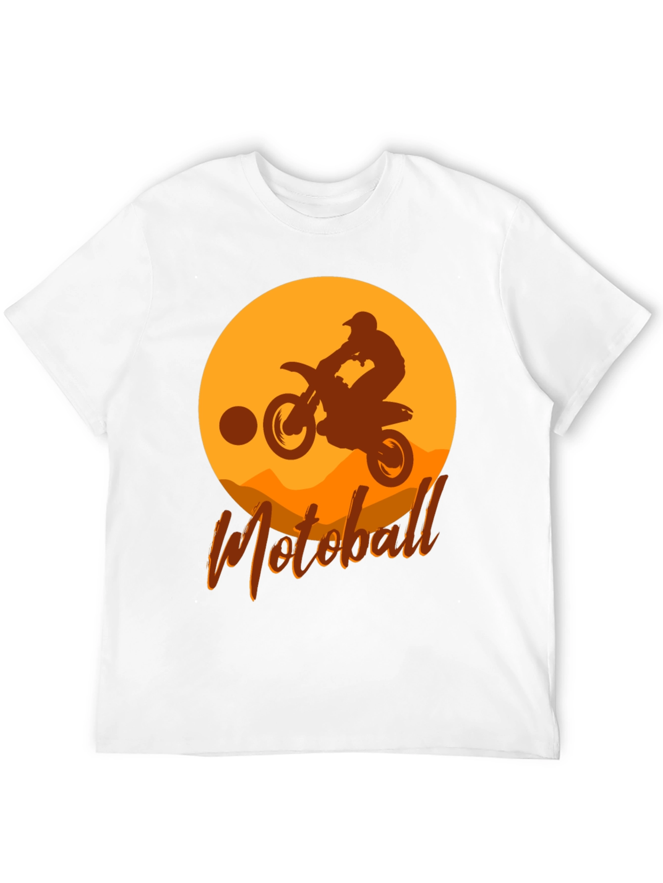 Motoball Silhouette T-Shirt - Dirt Bike Rider Design