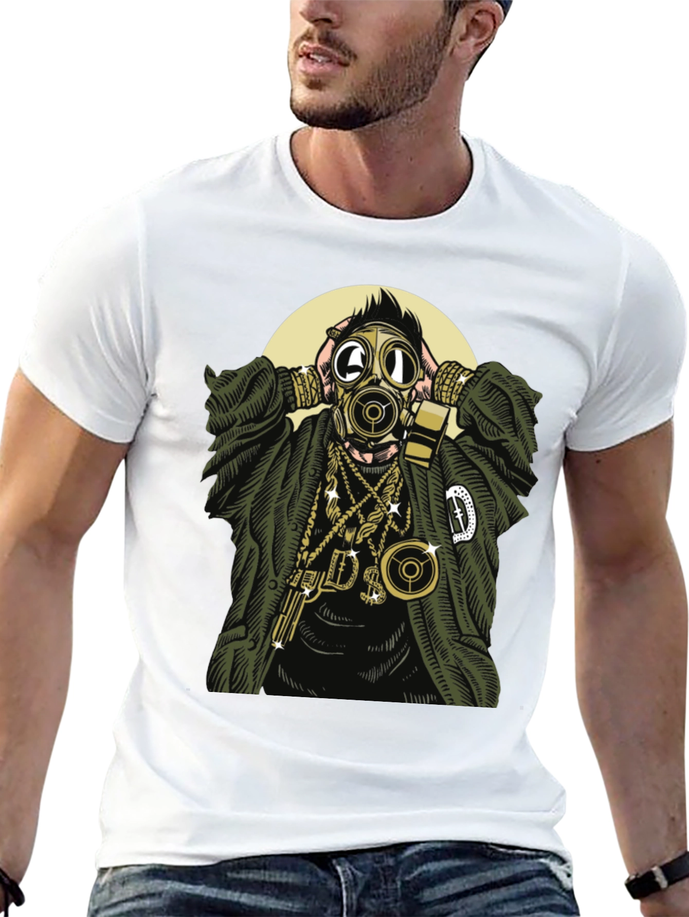 Gas Mask Graphic T-Shirt