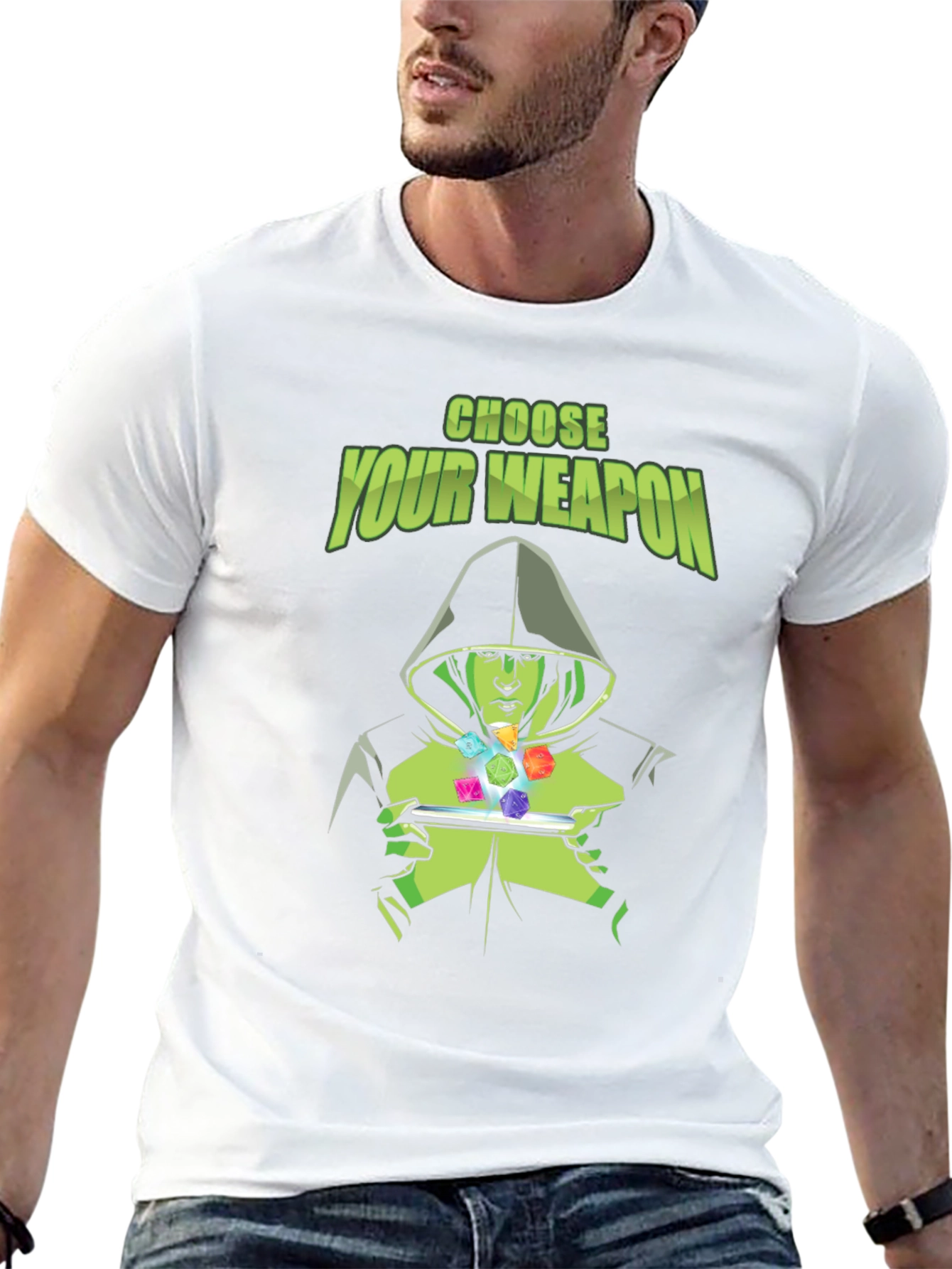 Choose Your Weapon Dice T-Shirt