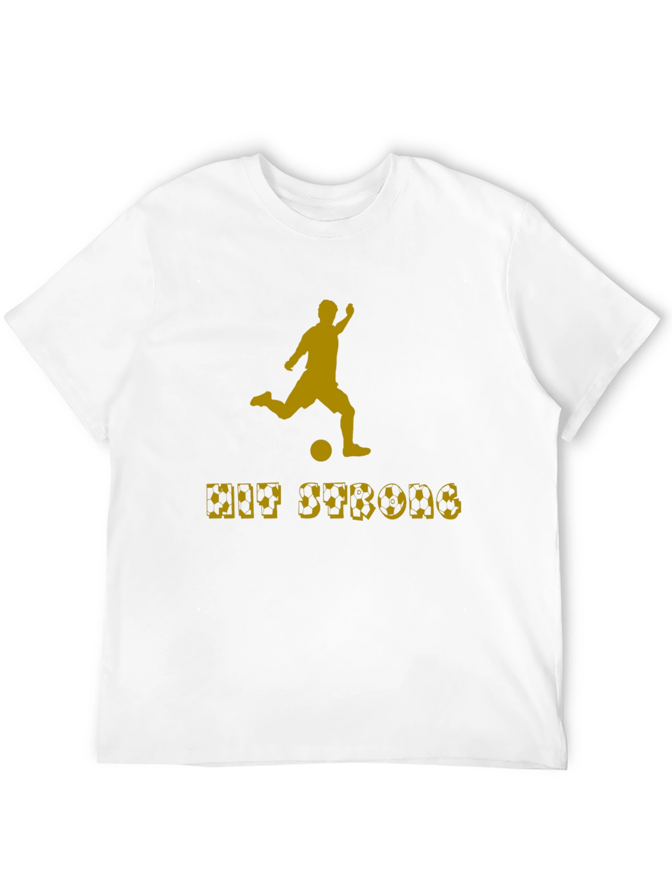 Hit Strong Soccer T-Shirt - Stylish Athlete Tee