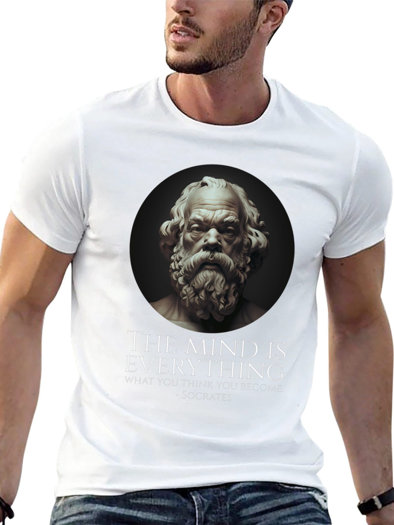 Socrates Quote T-Shirt - The Mind is Everything