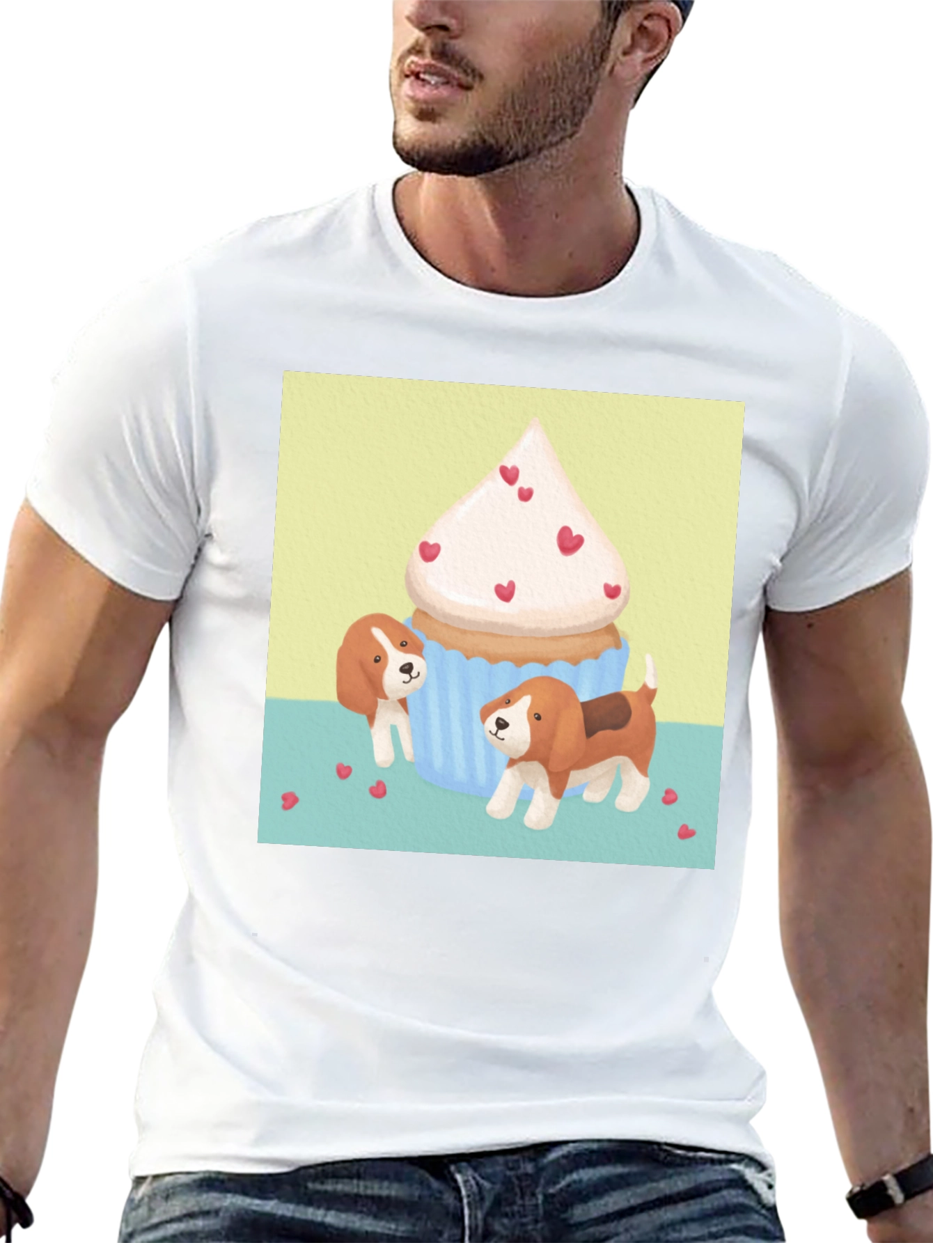 Dog and Cupcake Graphic Tee