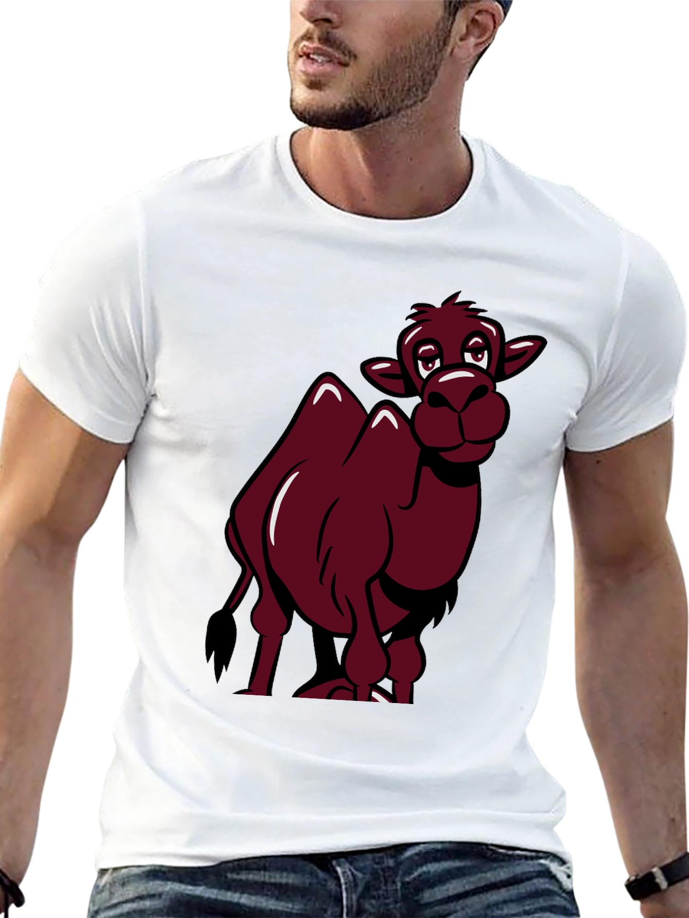 Funny Camel Cartoon Graphic T-Shirt