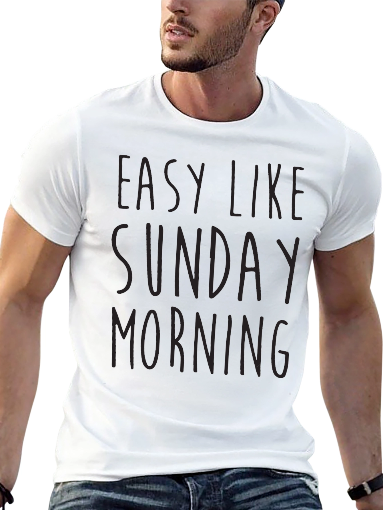 Easy Like Sunday Morning Black T-Shirt
