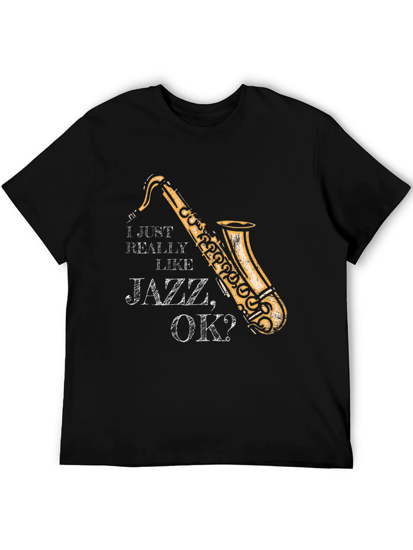 Jazz Lover Saxophone Graphic T-Shirt