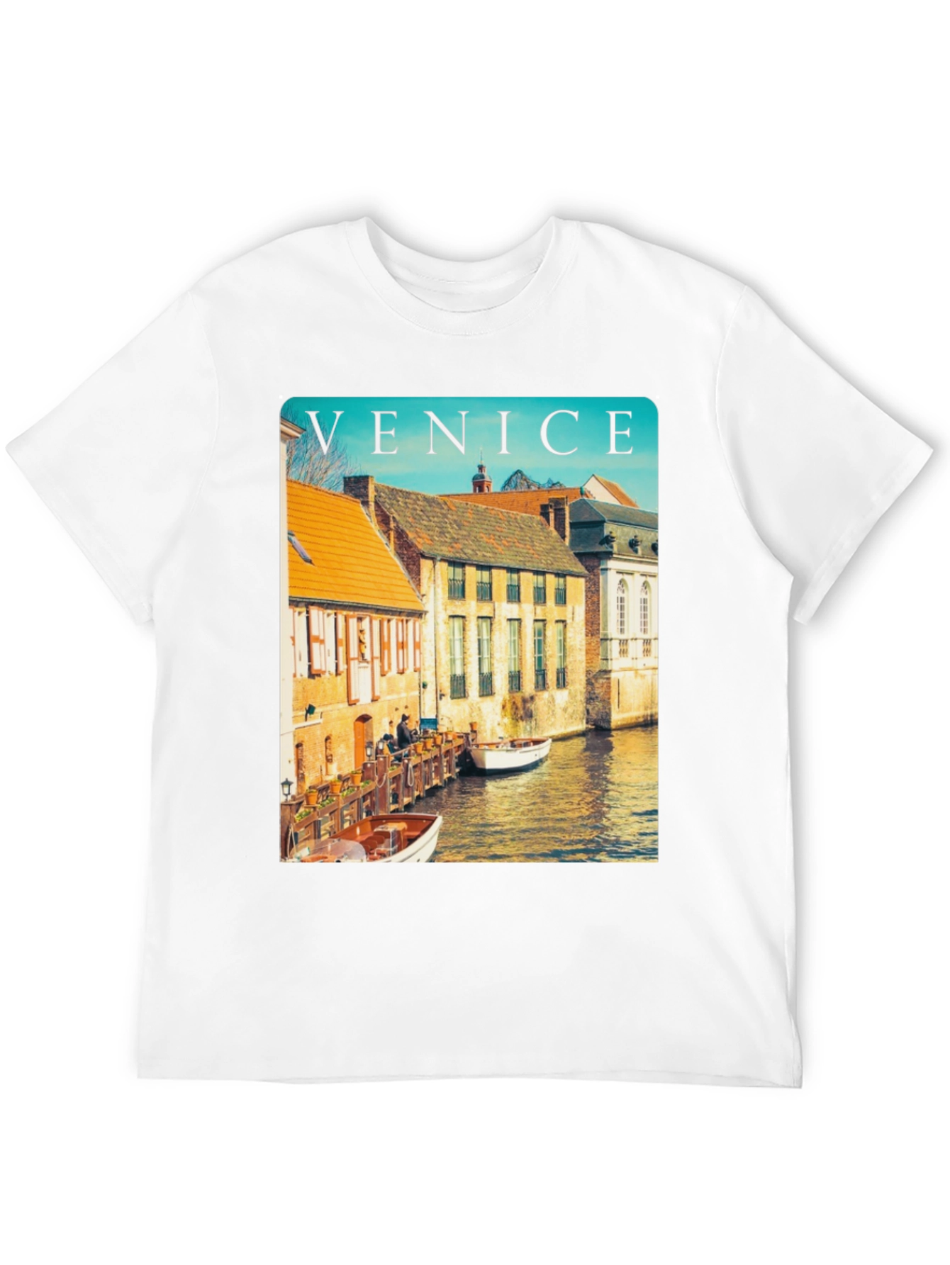 Venice Cityscape Graphic Tee - Classic Travel Shirt