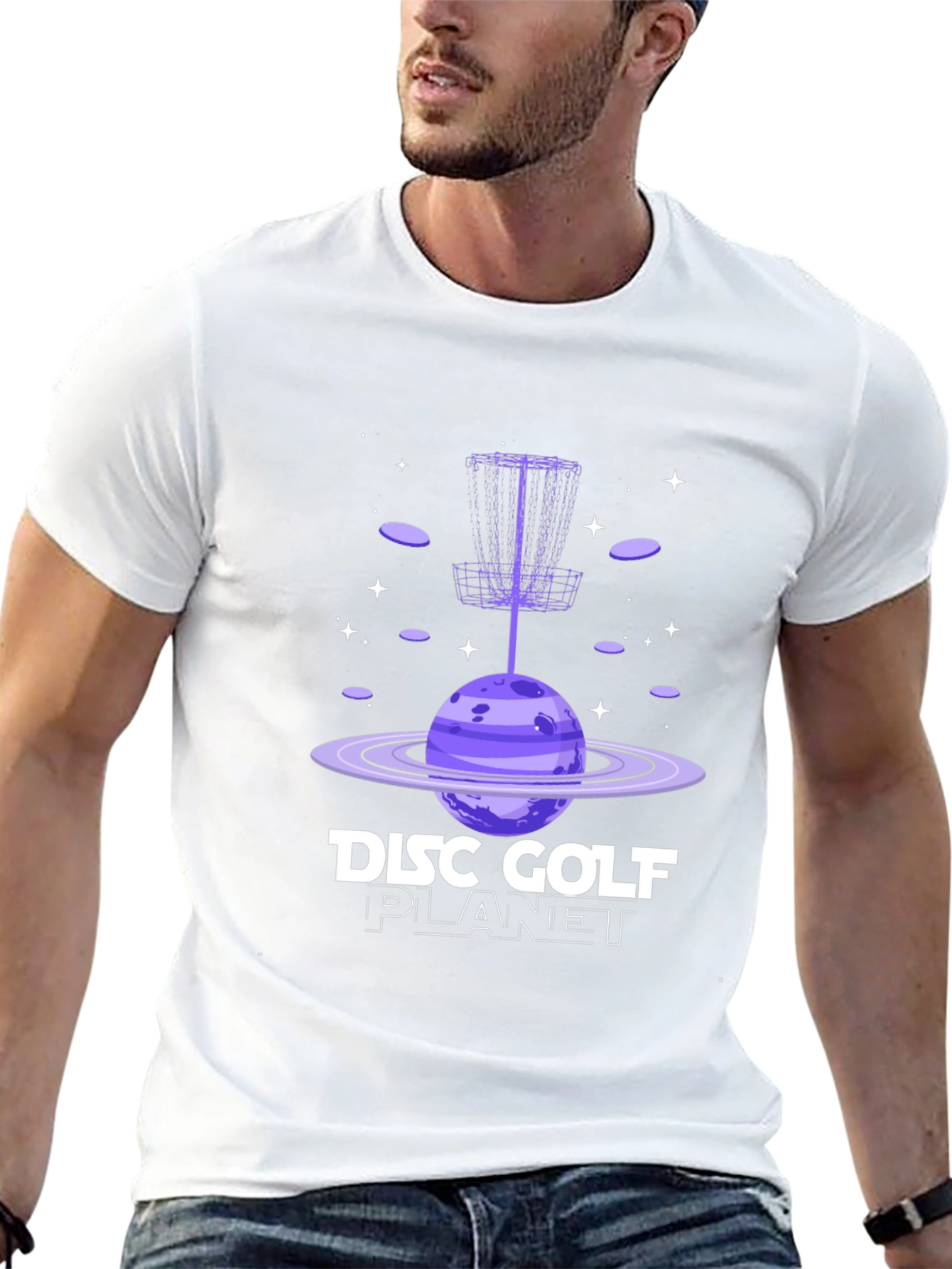 Disc Golf Planet Graphic T-Shirt