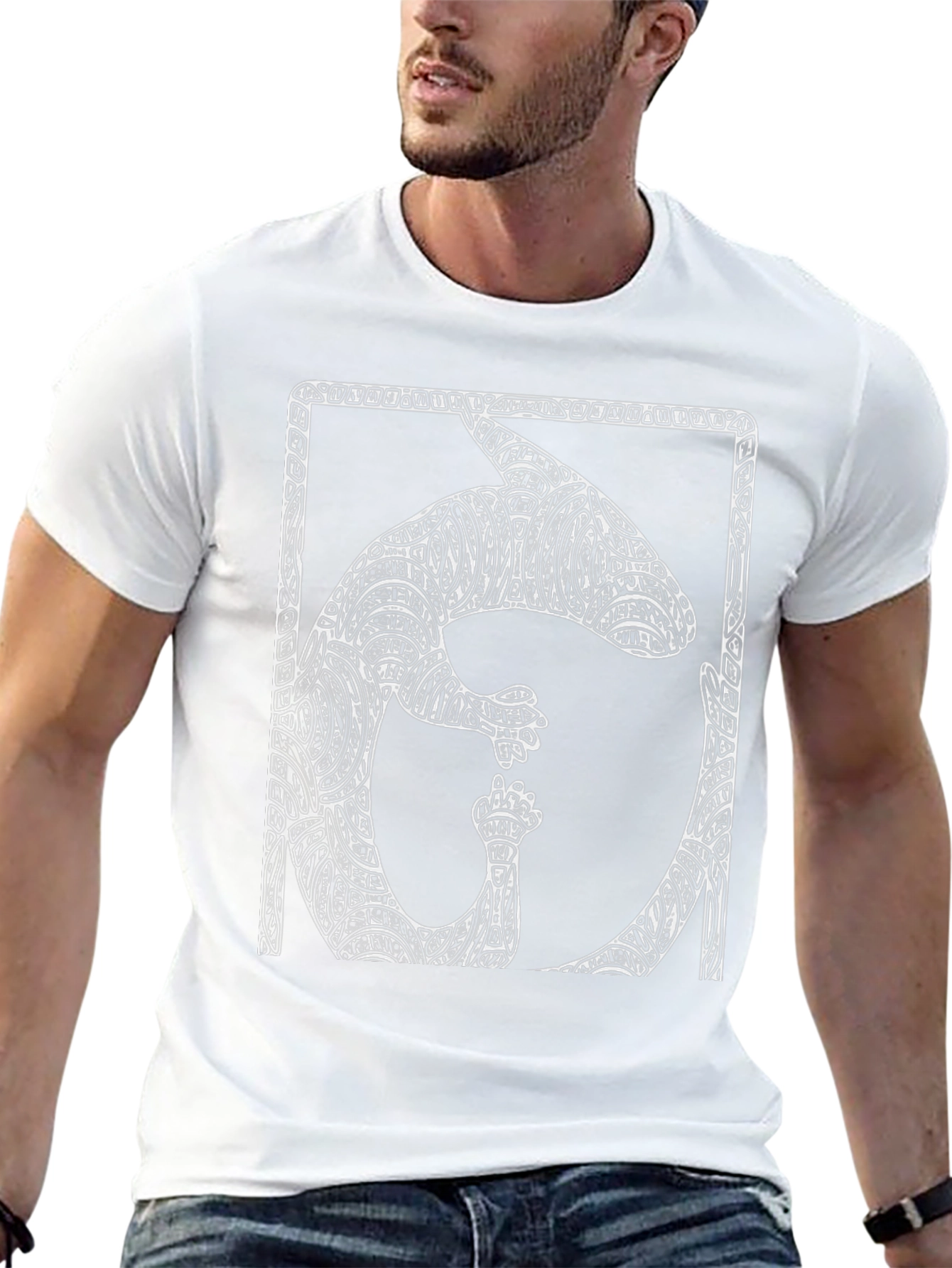 Abstract Anteater Graphic Tee - Modern Design