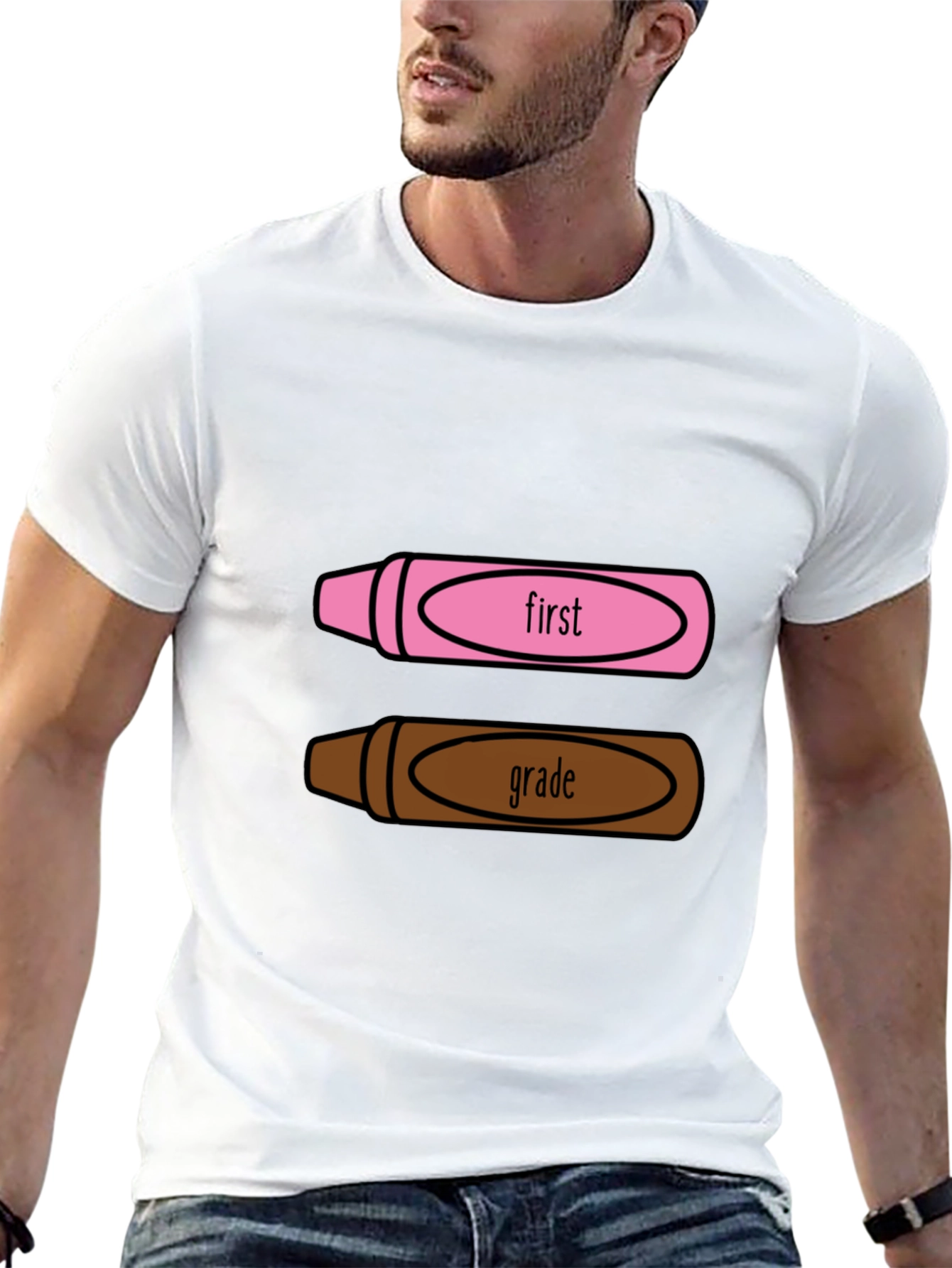 First Grade Crayon T-Shirt - Back to School