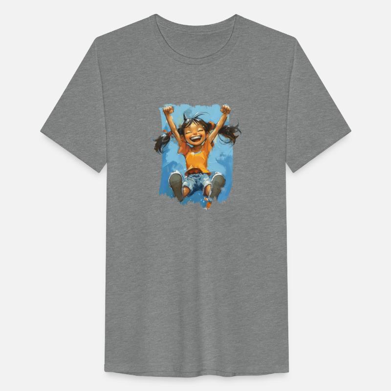 Joy with vibrant paint splashes and a cheerful