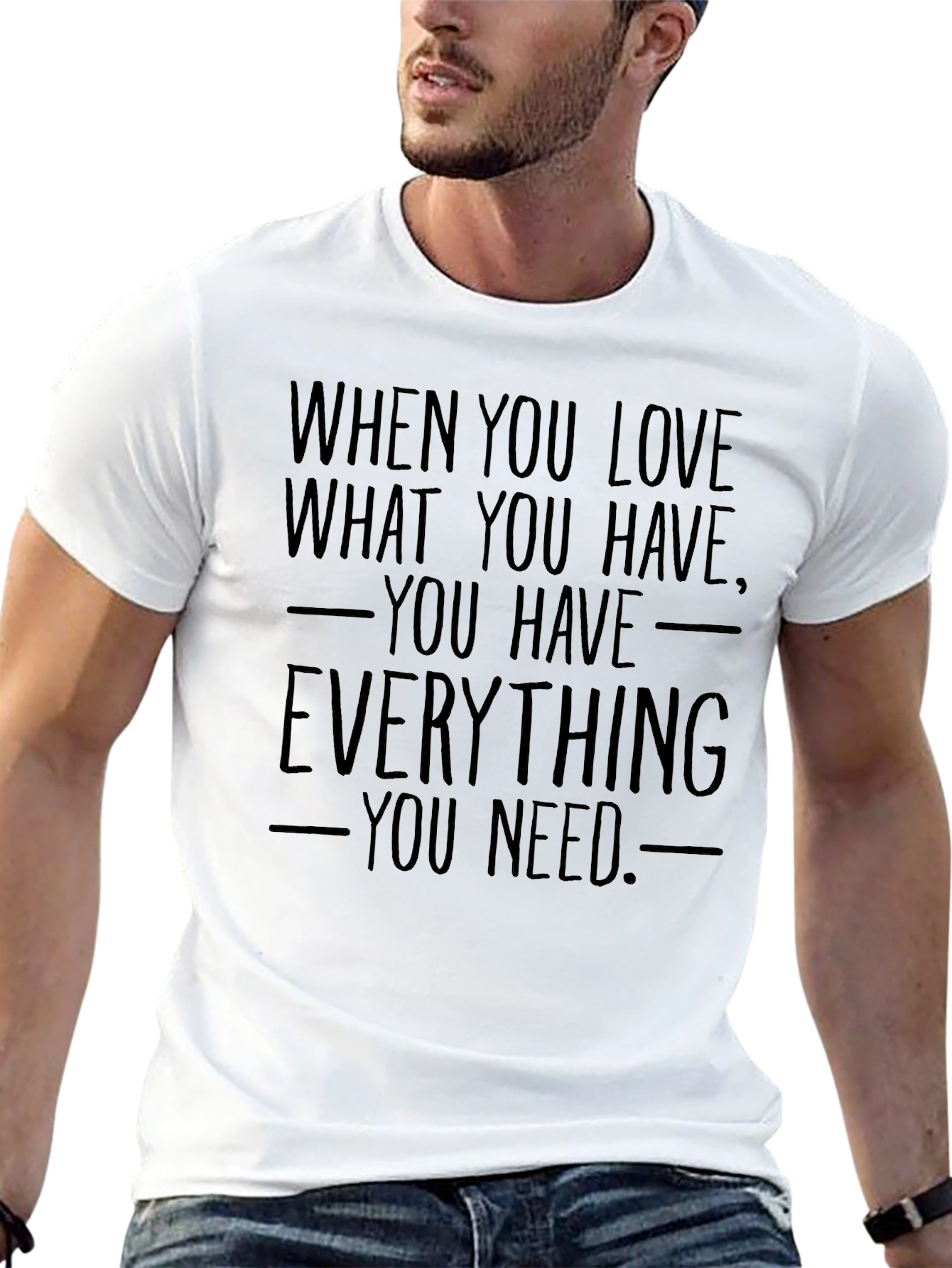 Inspirational Quote Graphic T-Shirt