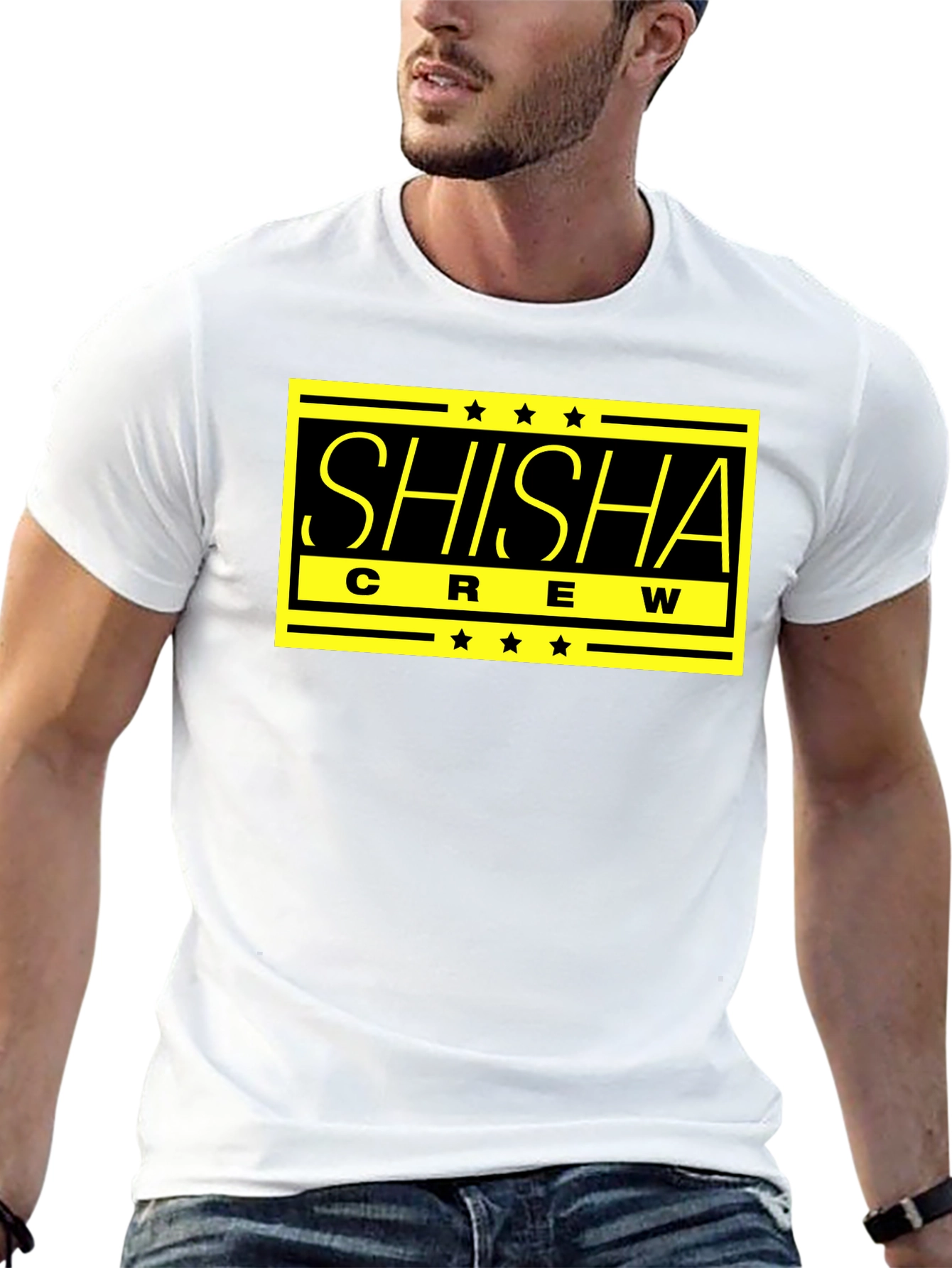 Shisha Crew Graphic T-Shirt - Black