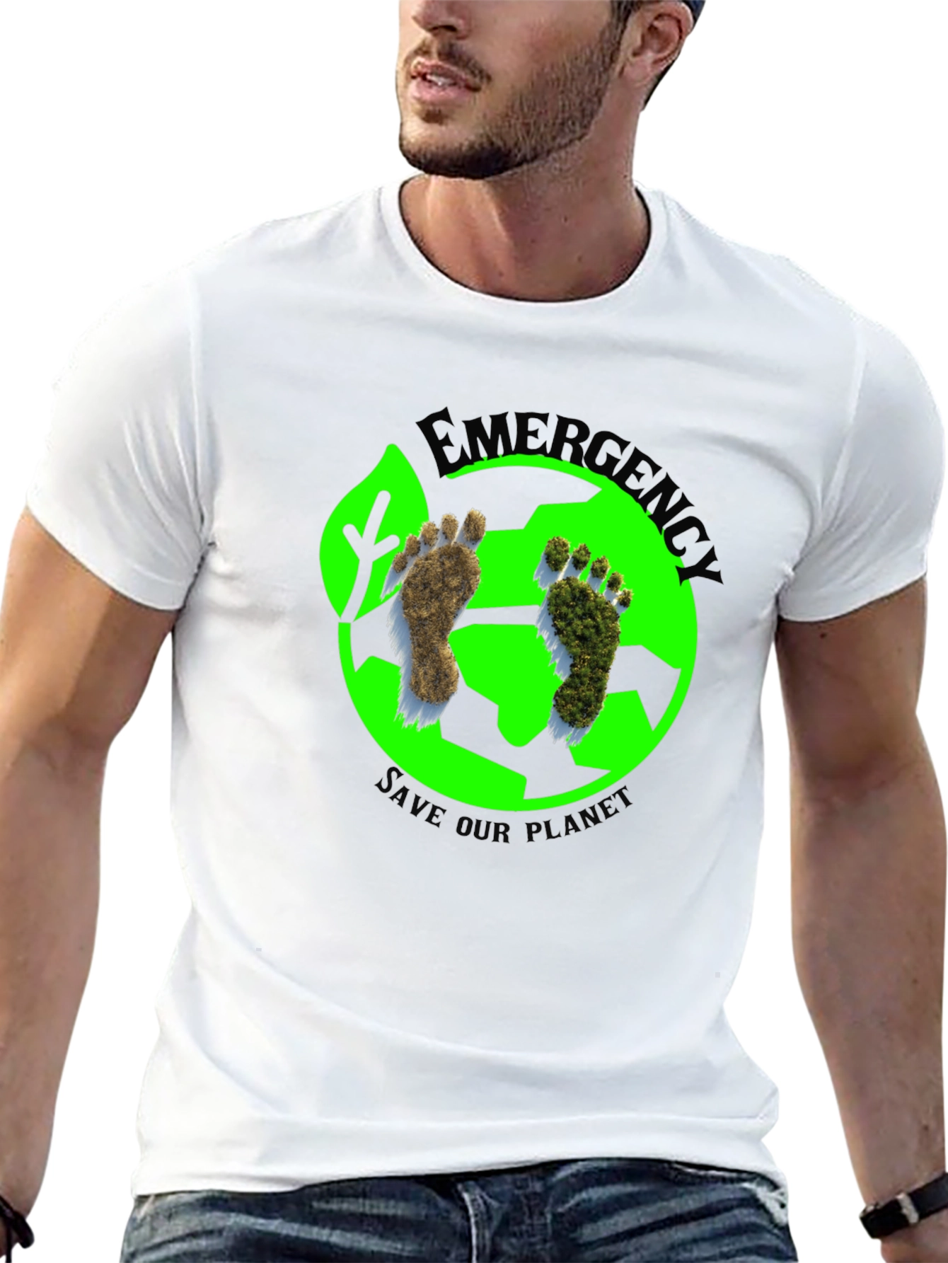Eco-Friendly Save Our Planet Black T-Shirt