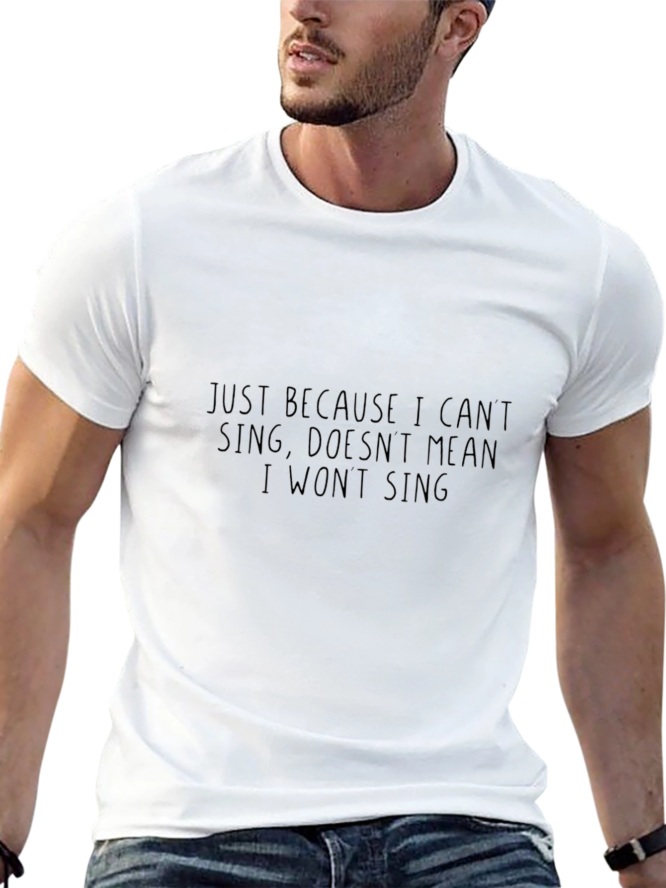 Funny Singing Quote Black T-Shirt