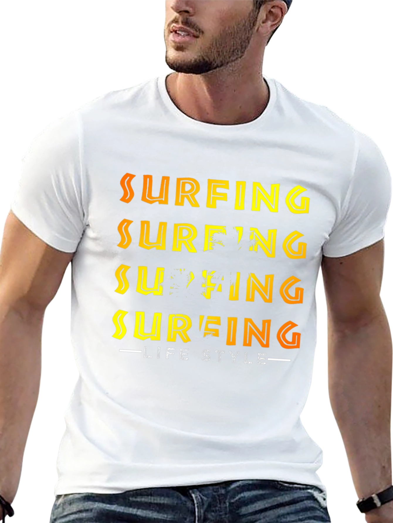 Surfing Lifestyle Graphic Tee - Premium Quality