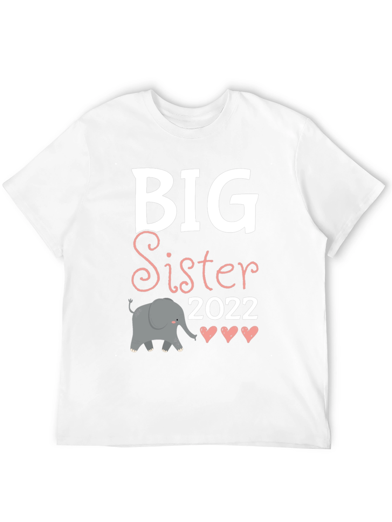 Big Sister 2022 T-Shirt with Elephant Design