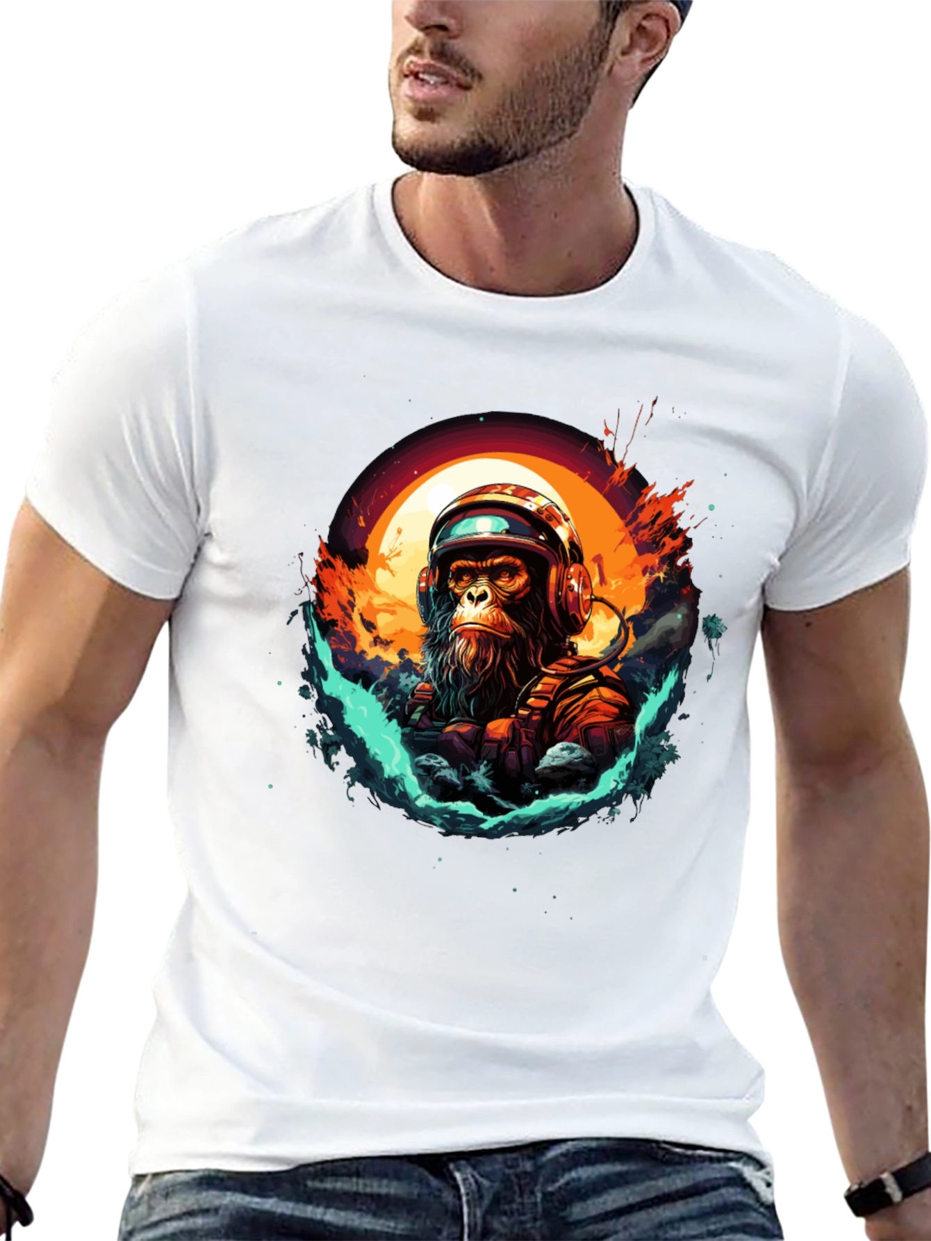 Astro Ape T-Shirt - Space Monkey Graphic Tee