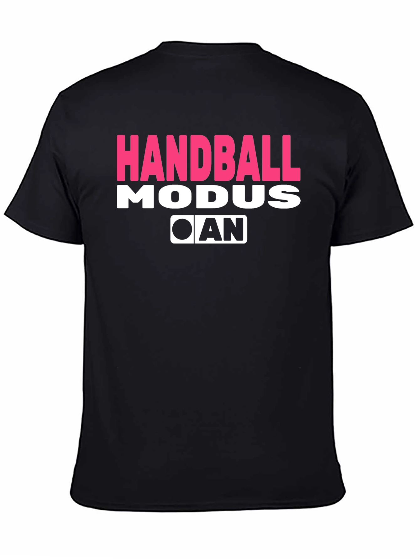 Handball Modus On Black T-Shirt