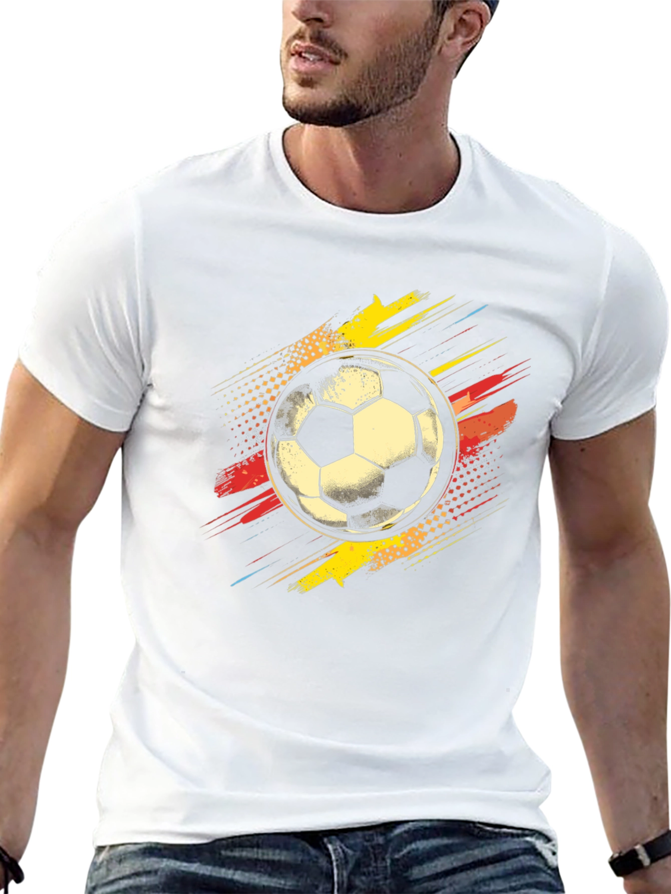 Soccer Ball Graphic T-Shirt - Cool Sporty Design