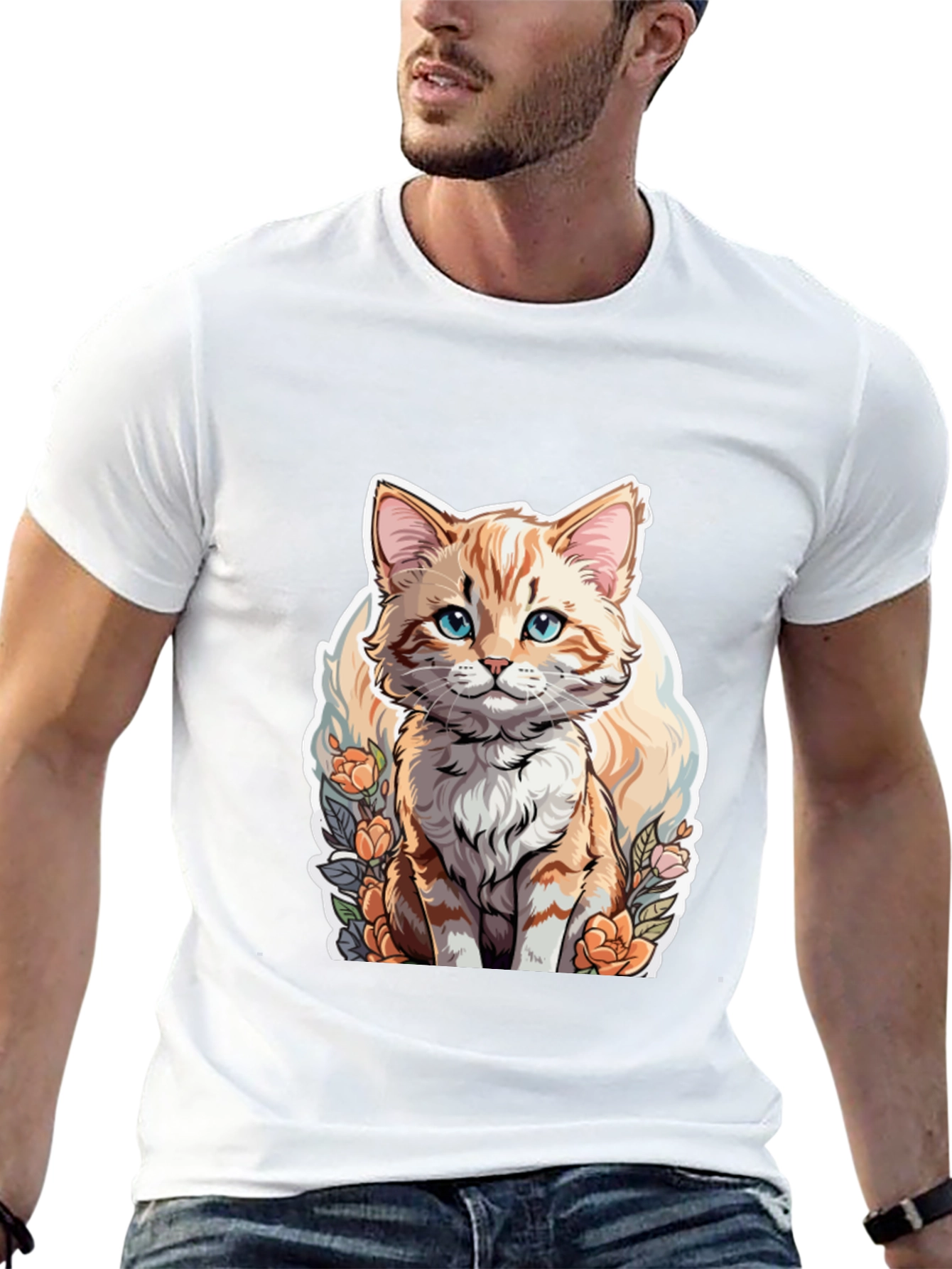 Cute Cat T-Shirt - Premium Comfort & Style