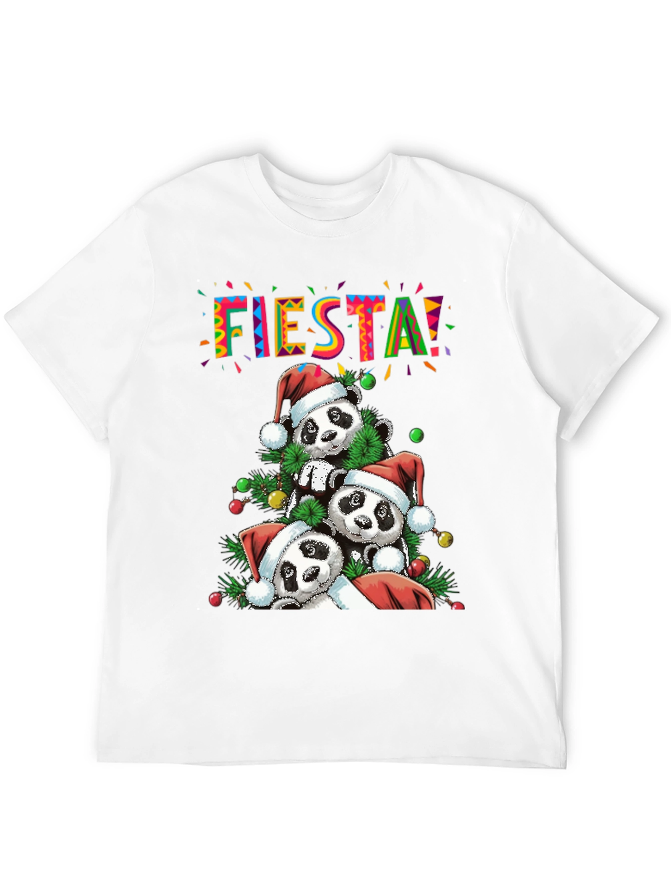 Panda Fiesta Christmas T-Shirt