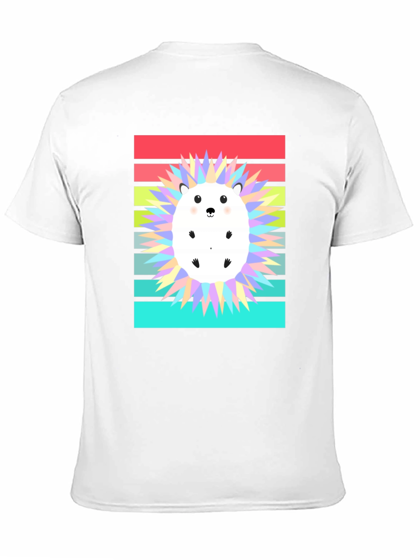 Cute Hedgehog Graphic Tee - Retro Style