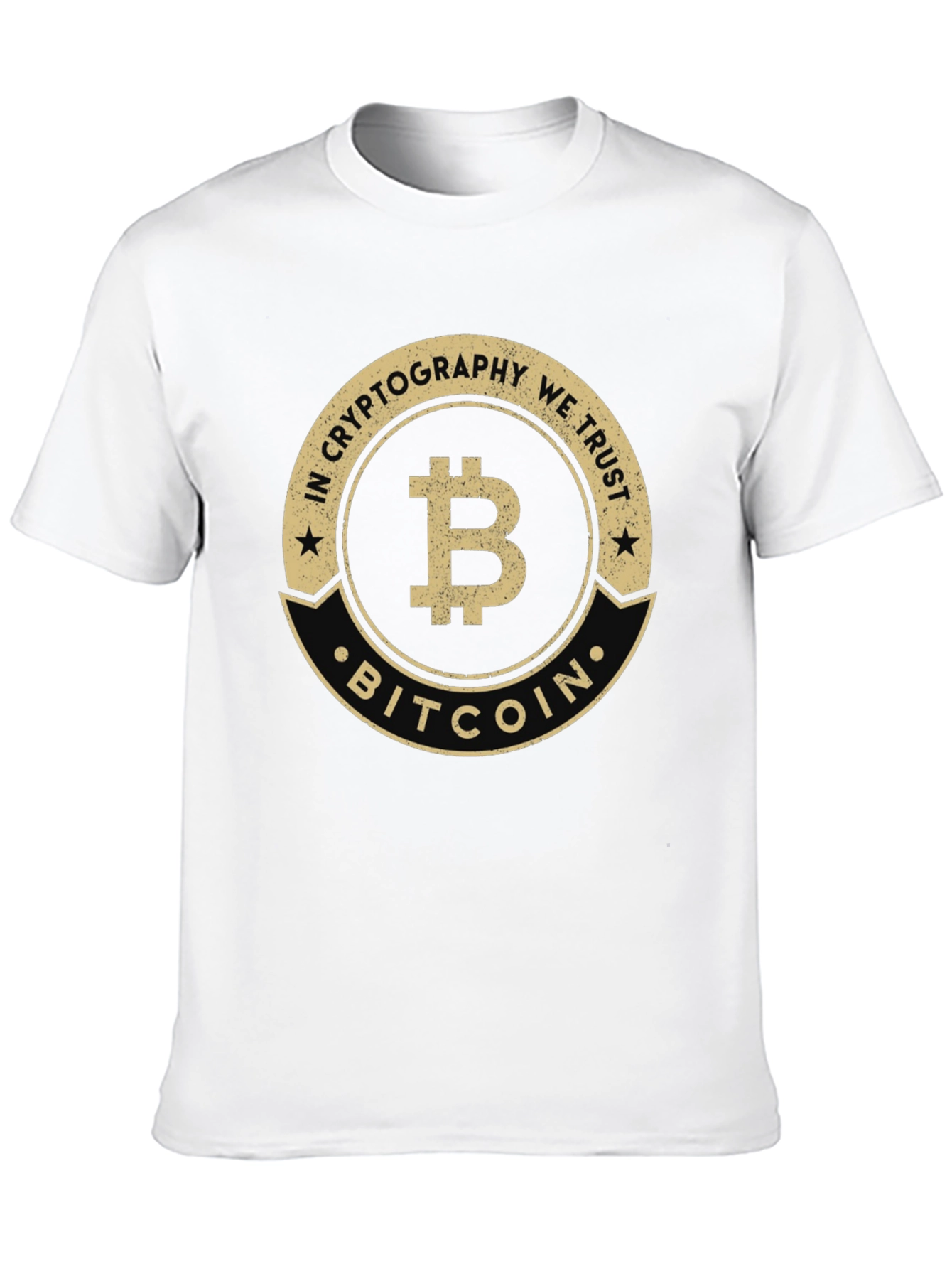 Bitcoin Cryptocurrency Graphic T-Shirt - Black
