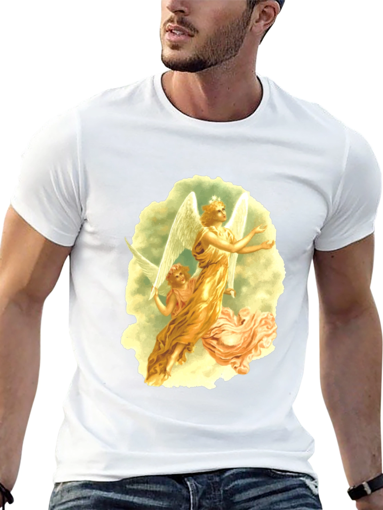 Angelic Graphic Tee - Black T-Shirt