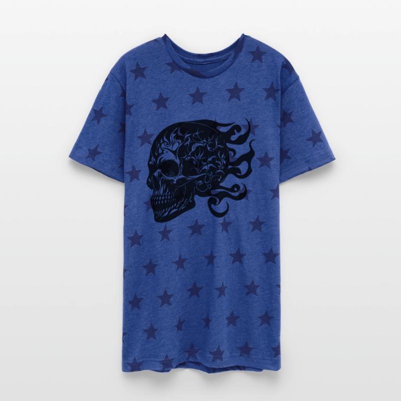 Laughing Burning Grinning Tattoo Skull