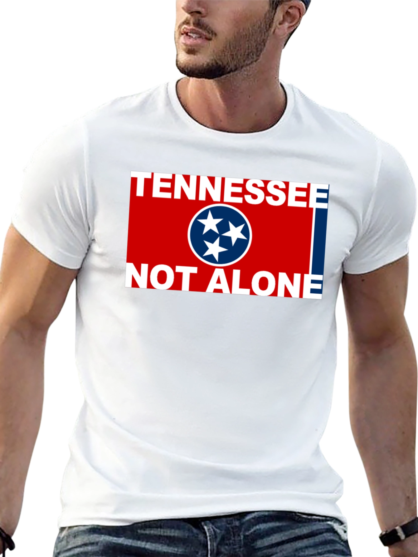 Tennessee State Flag T-Shirt - Not Alone