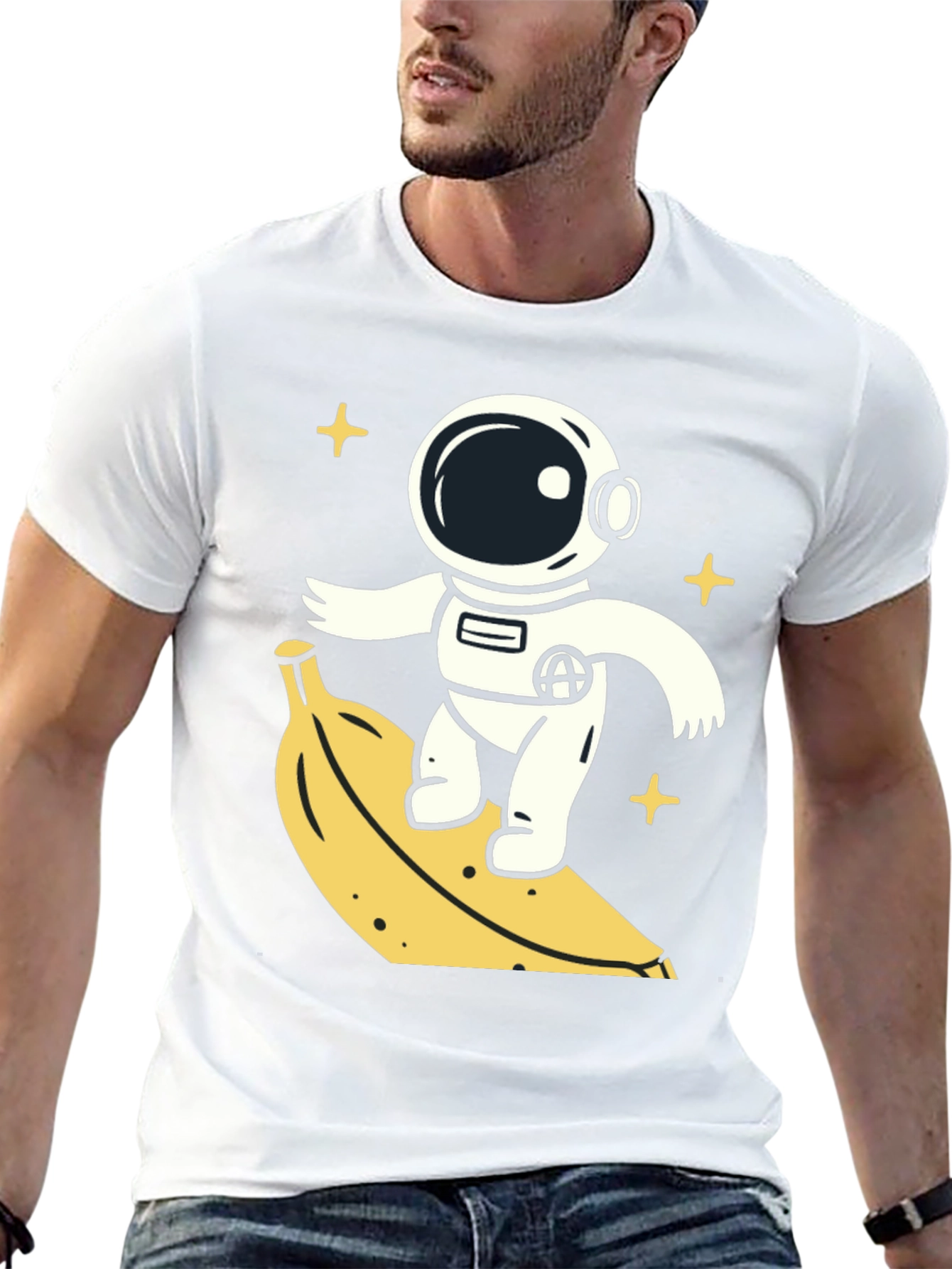 Astronaut Banana Ride T-Shirt