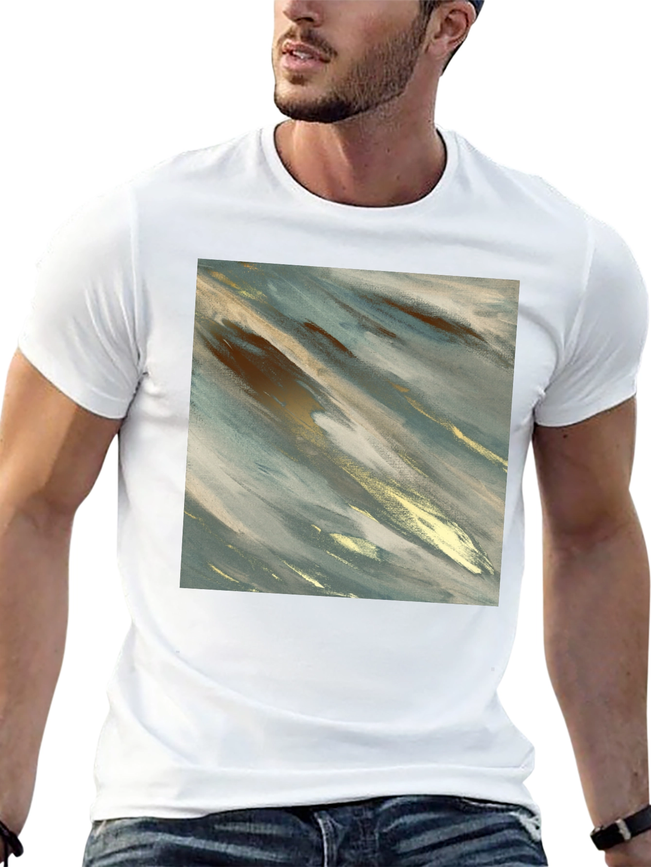 Abstract Art Graphic Tee - Modern Casual Style