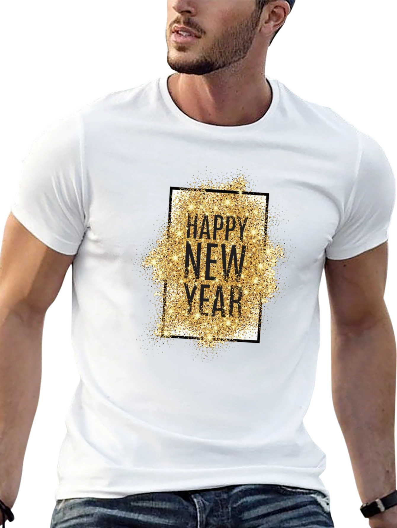 Happy New Year Glitter T-Shirt