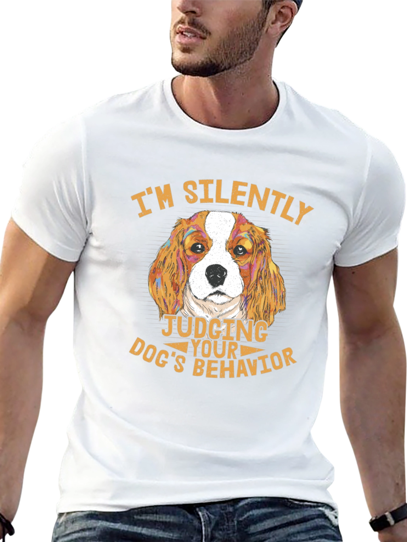 Dog Lover T-Shirt - Silently Judging Dogs Behavior