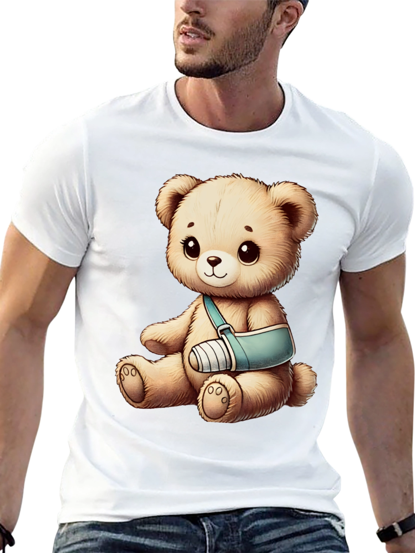 Injured Teddy Bear Graphic Tee