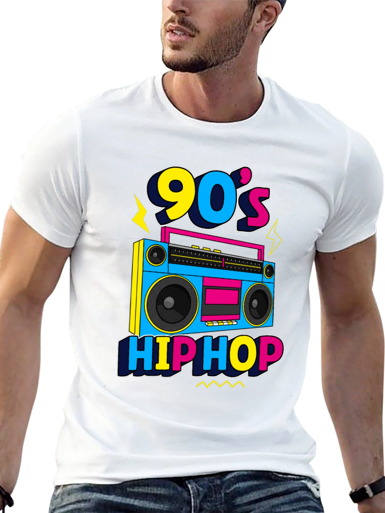 90s Hip Hop Retro Boombox T-Shirt