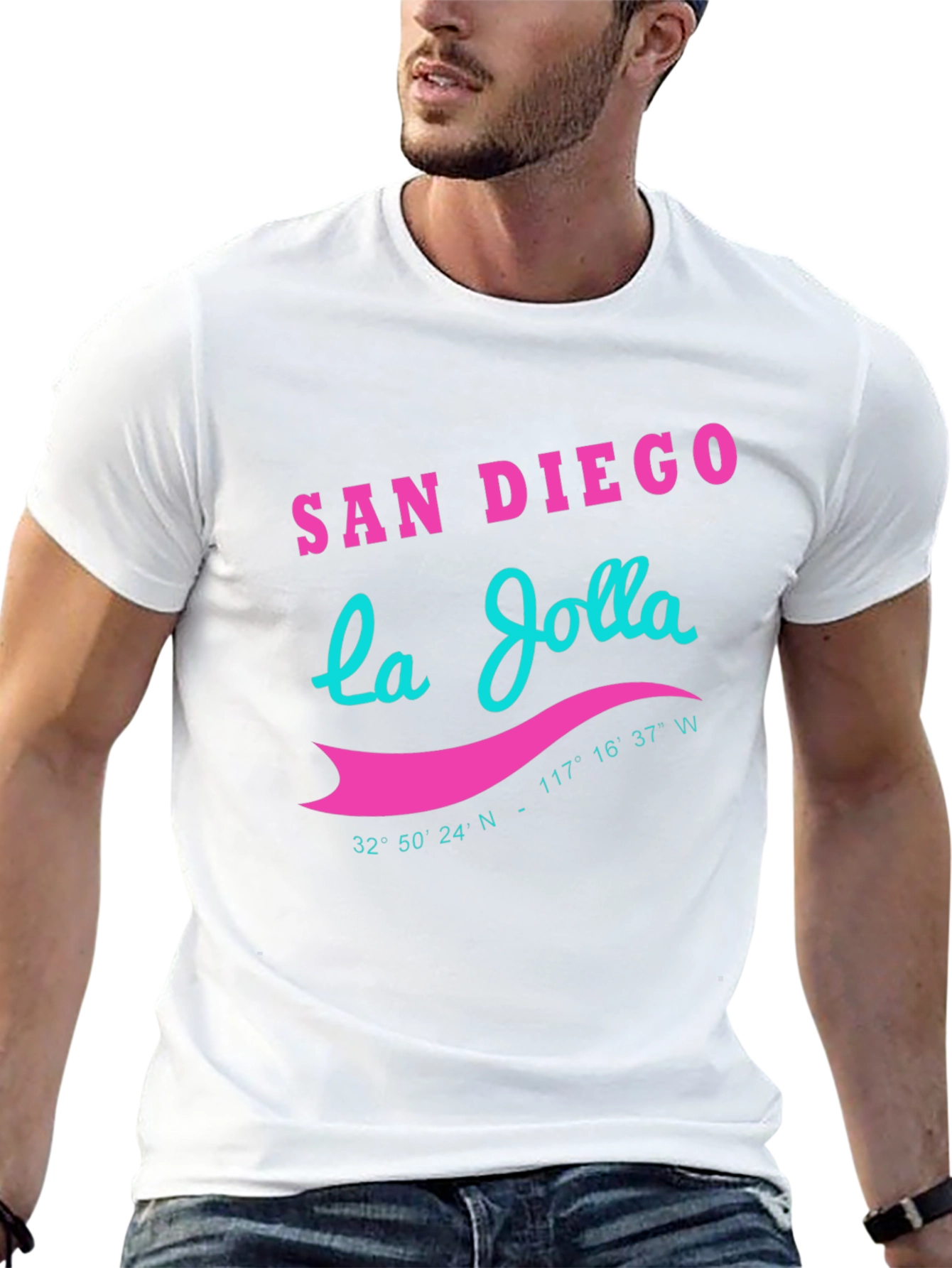 San Diego La Jolla Graphic Tee - Black