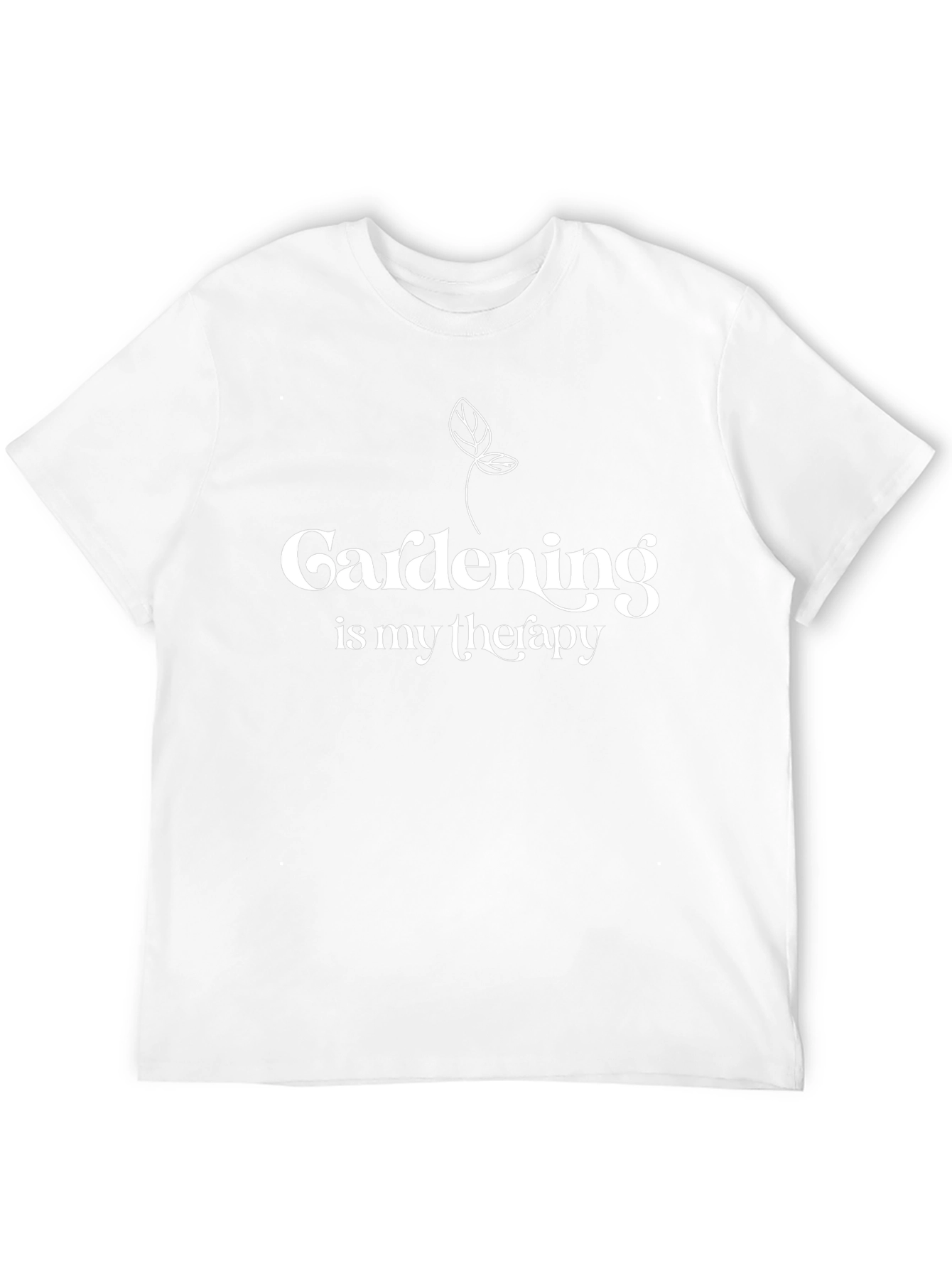 Gardening is My Therapy Black T-Shirt