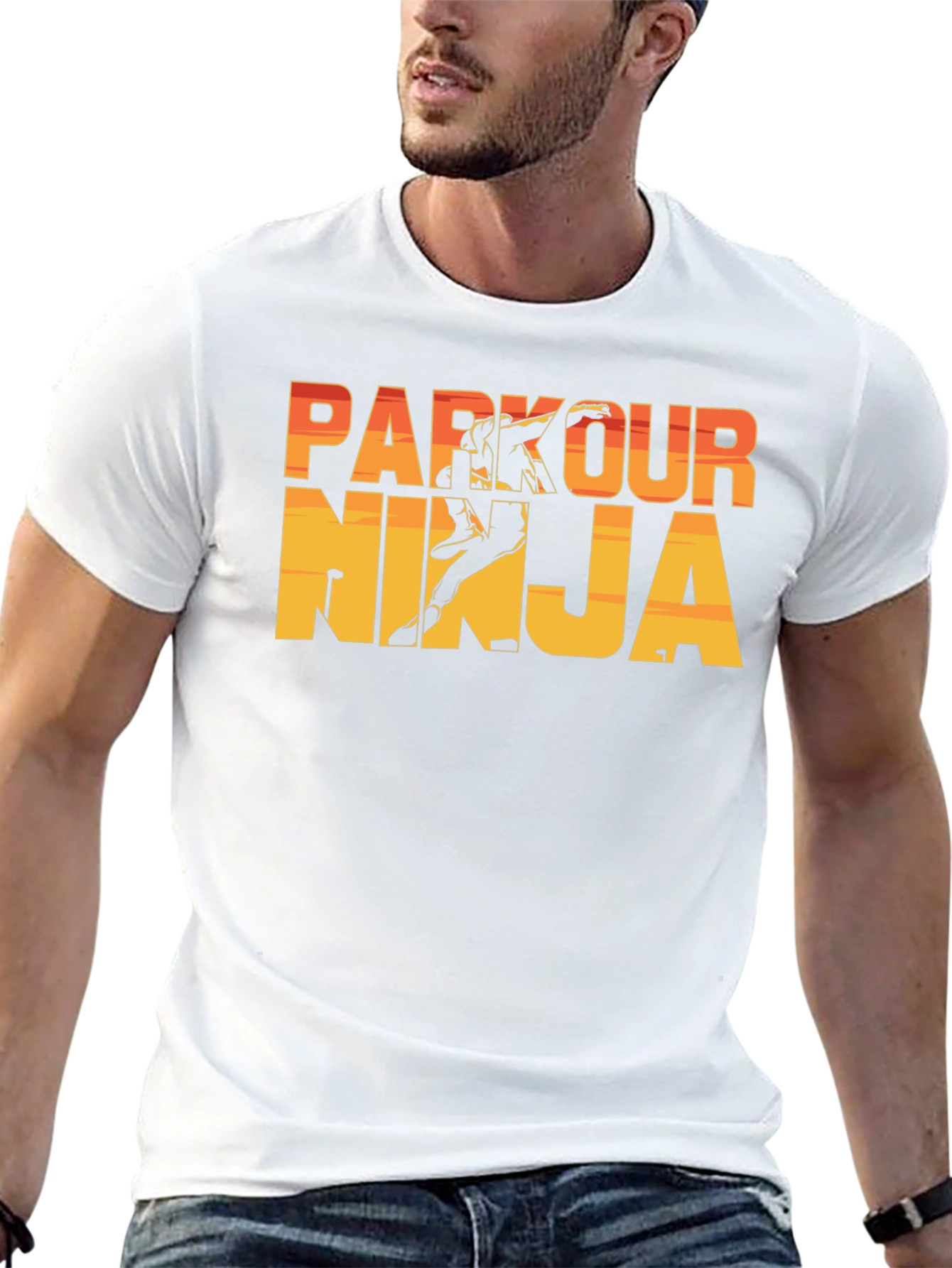 Parkour Ninja Graphic T-Shirt - Urban Sportswear