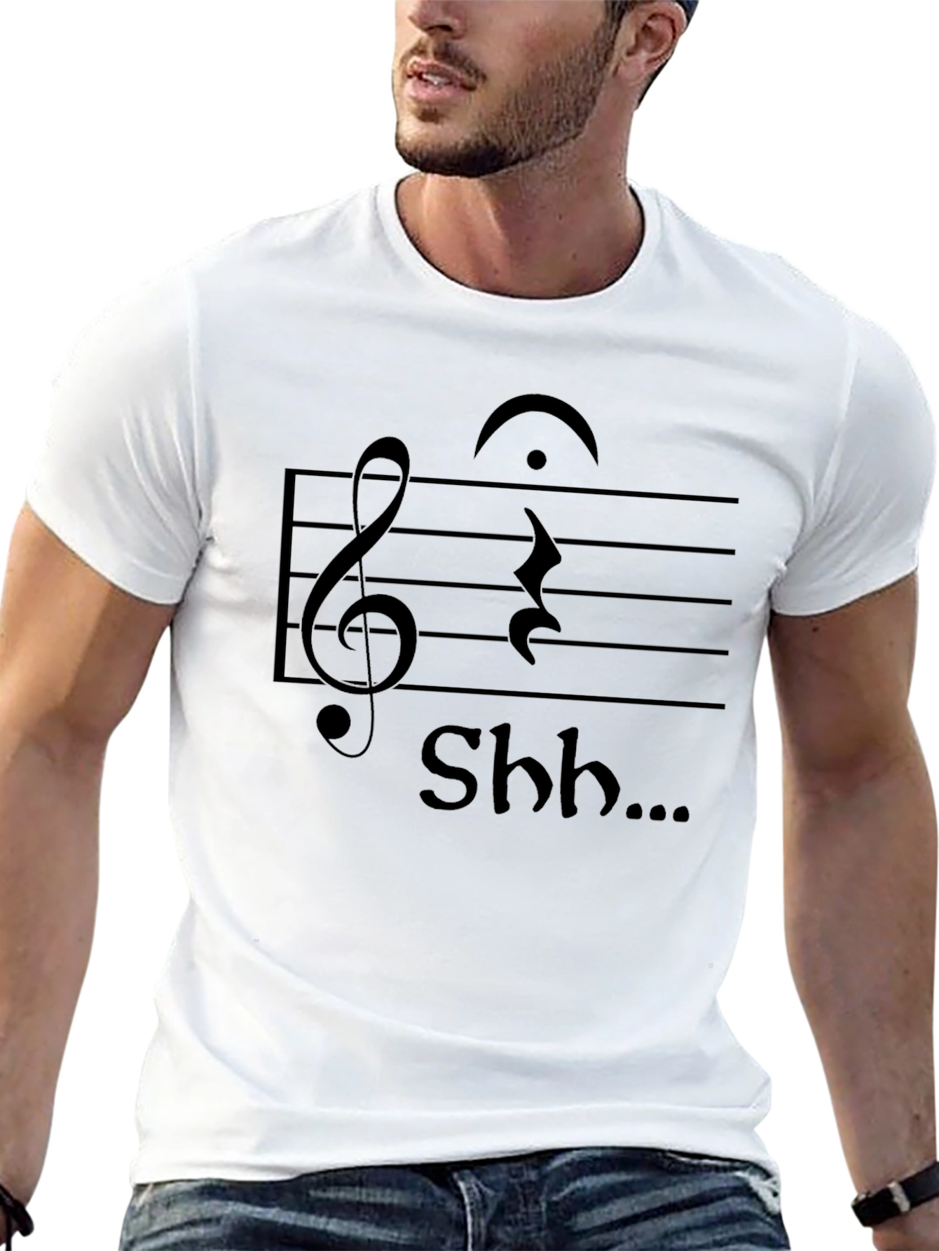 Musical Silence T-Shirt - Shh... Design