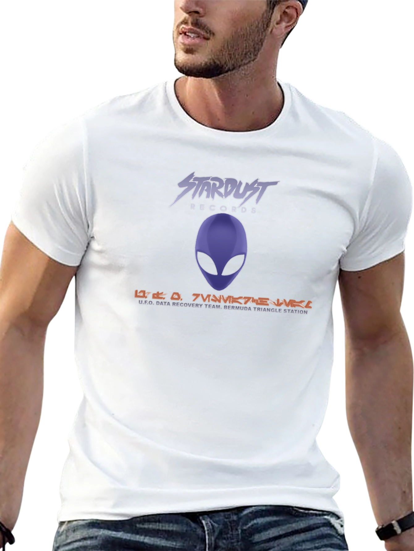 Stardust Records Alien Graphic Black T-Shirt