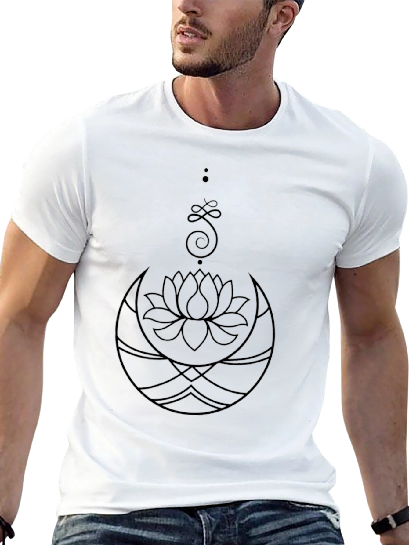 Lotus Flower Graphic T-Shirt