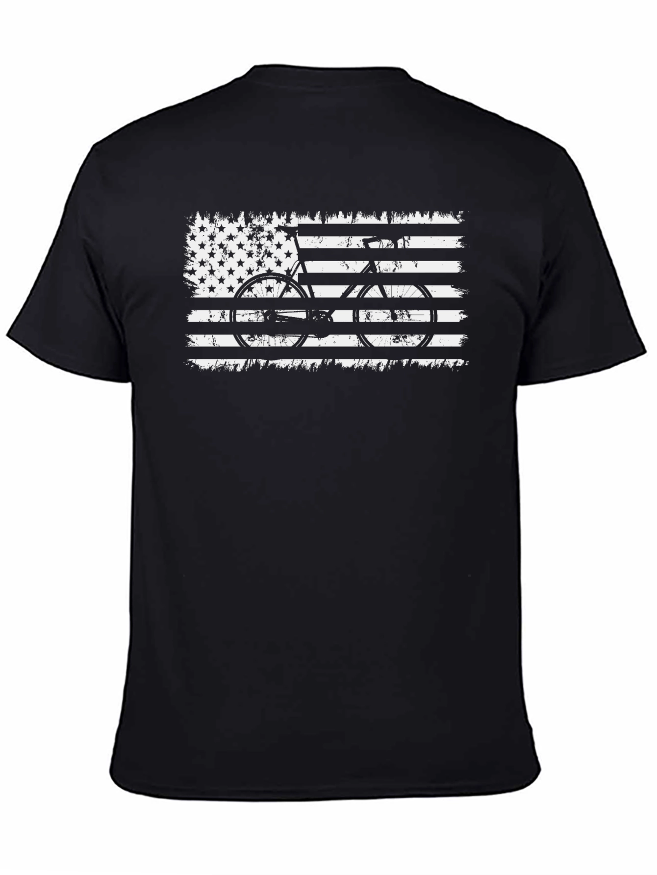 American Flag Bicycle Graphic Tee