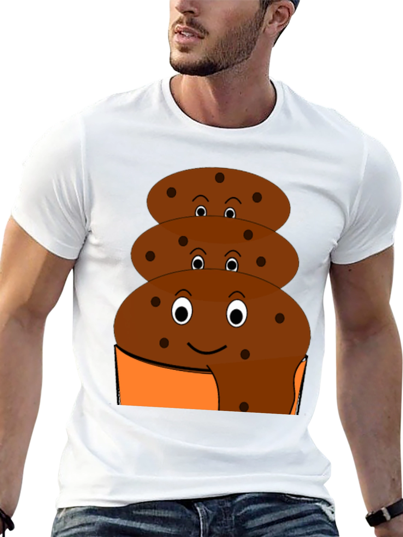 Fun Cookie Stack Black T-Shirt