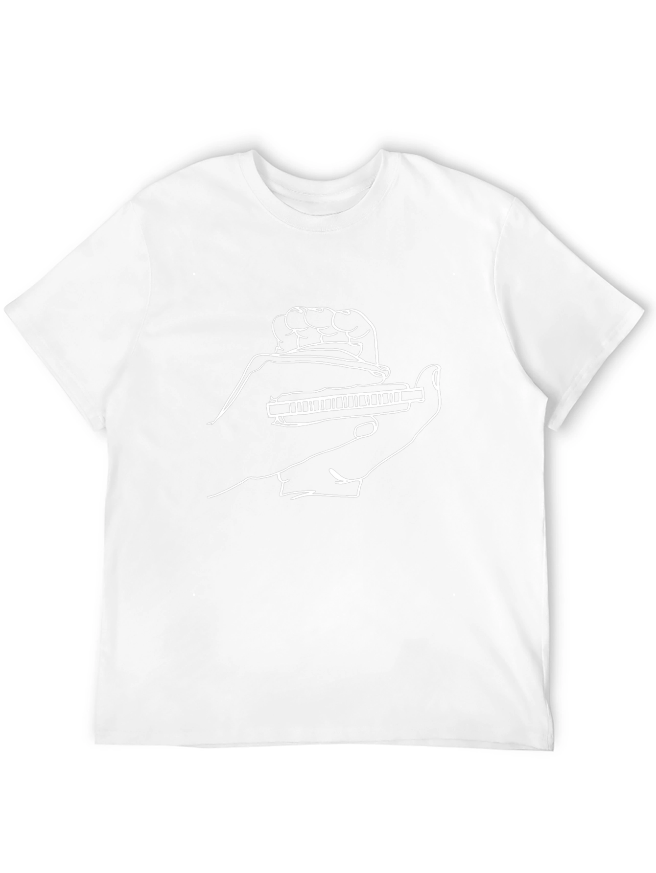 Harmonica Player T-Shirt - Black