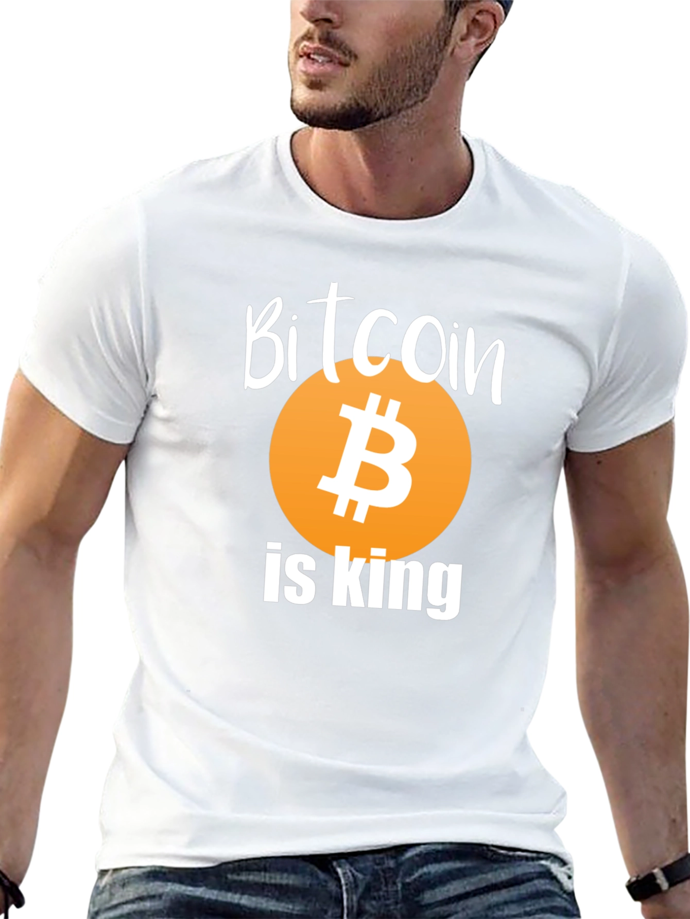 Bitcoin Is King Graphic T-Shirt - Black