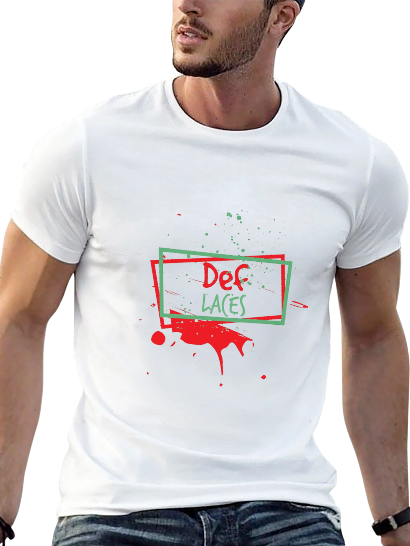 Def Laces Graphic Tee - Stylish Black T-Shirt