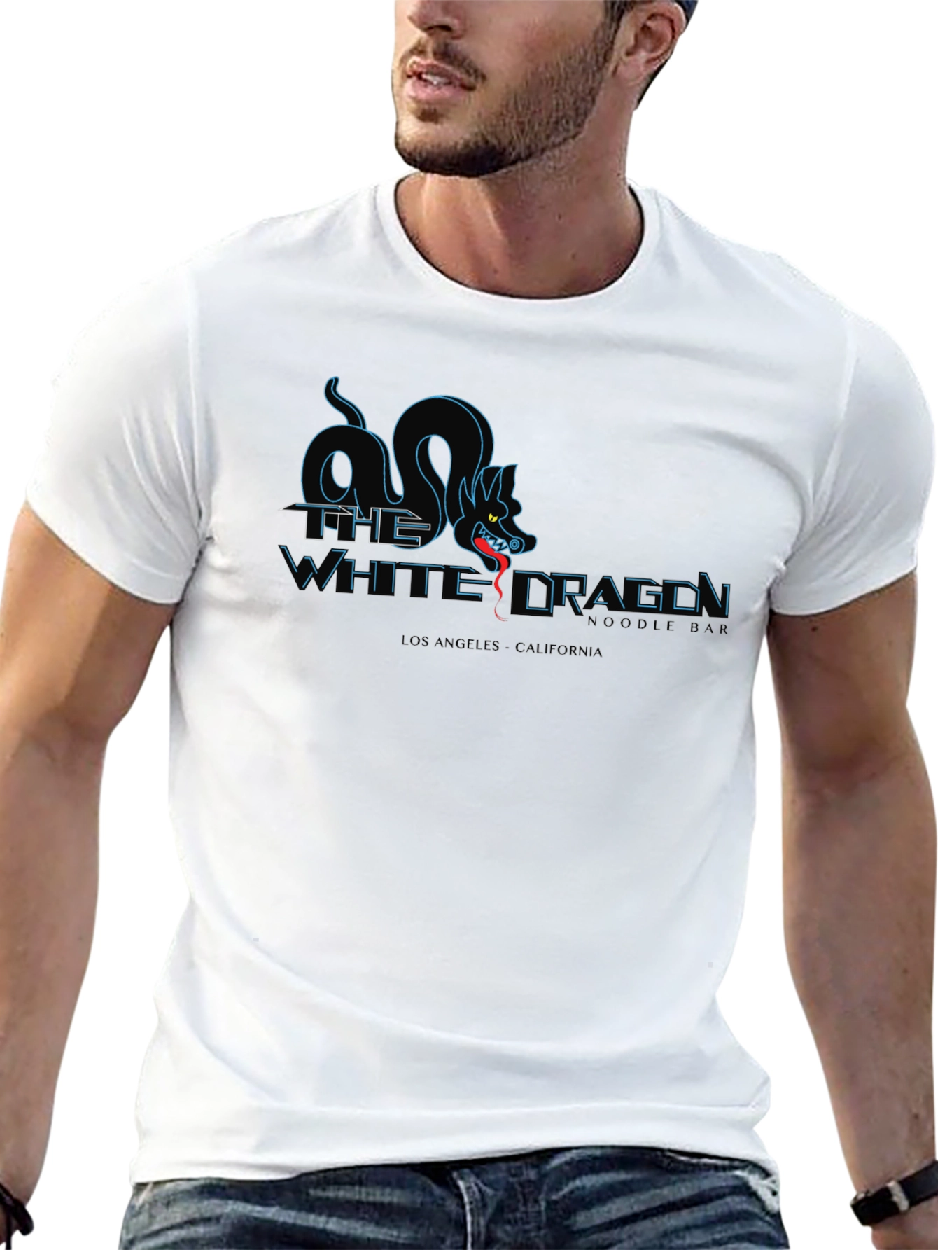 White Dragon Noodle T-Shirt